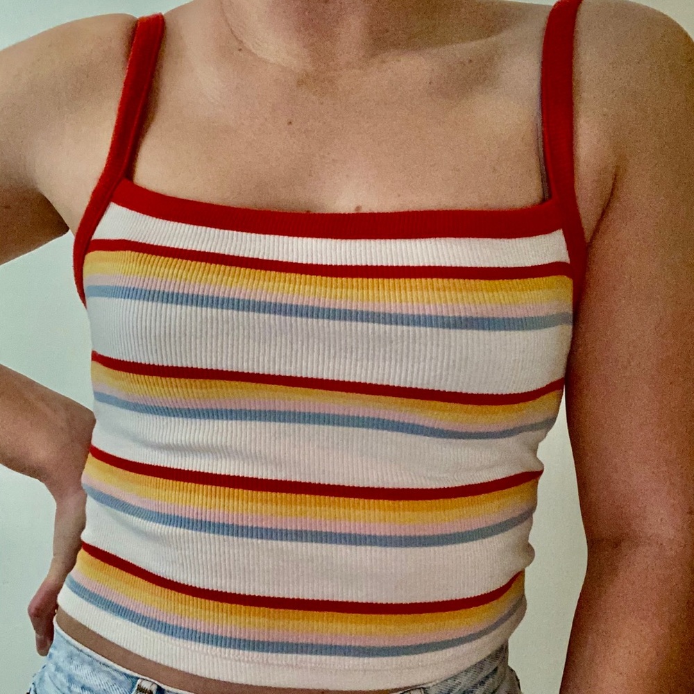 Pacsun basic cropped tank top